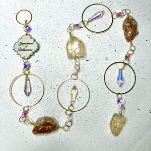 Delaware Red Calcite & Quartz Wall Hanging, Gemstones of Delaware Collection
